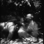 A series of pinhole double self portraits