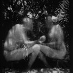 A series of pinhole double self portraits